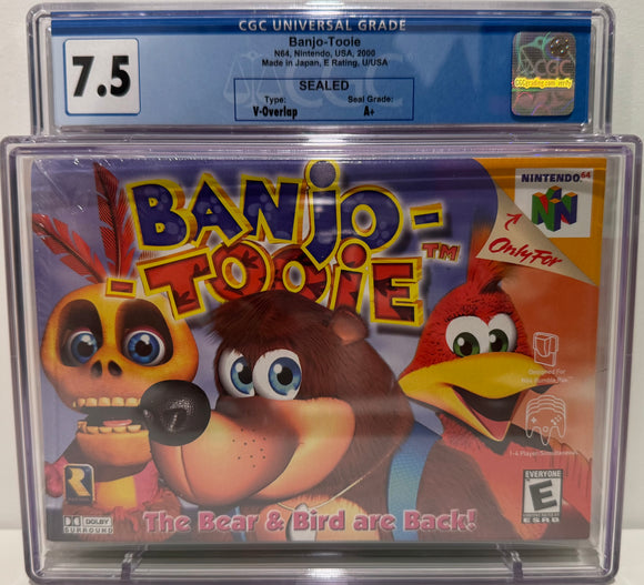 Banjo-Tooie N64 Made in Japan, E Rating, U/USA CGC 7.5 A+ SEALED