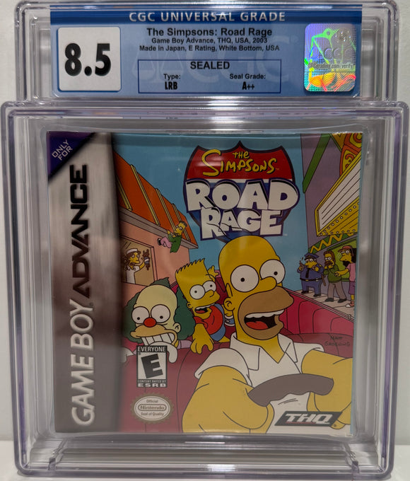 The Simpsons: Road Rage GBA Made in Japan CGC 8.5 A++ SEALED