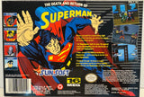 Death and Return of Superman SNES 1994 CIB Complete in Box
