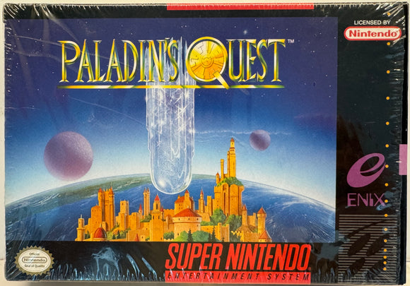 Paladins Quest Nintendo SNES 1993 CIB Complete in Box