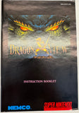 Dragon View Nintendo SNES 1994 100% CIB Complete in Box