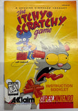 The Itchy & Scratchy Game SNES 1995 100% CIB Complete in Box
