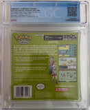 Pokemon: LeafGreen Version GBA Complete In Box CIB CGC 8.5