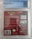 Pokemon: Ruby Version GBA Complete In Box CIB CGC 9.0 BOX 9.4