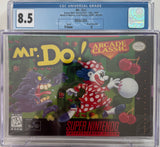 Mr. Do! Super NES 1996 V-Seam CGC 8.5 A SEALED!