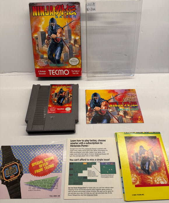 Ninja Gaiden Nintendo NES 1989 100% Complete in Box CIB!