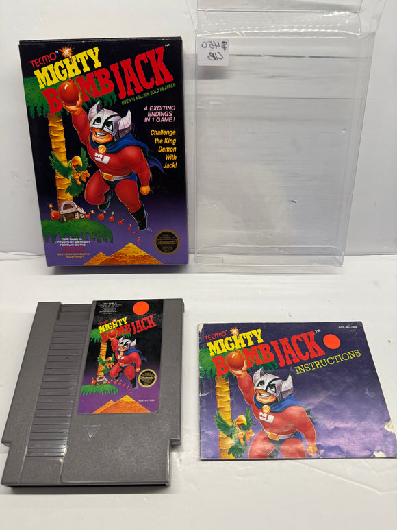 Mighty Bomb Jack Nintendo NES 1987 Complete in Box CIB!