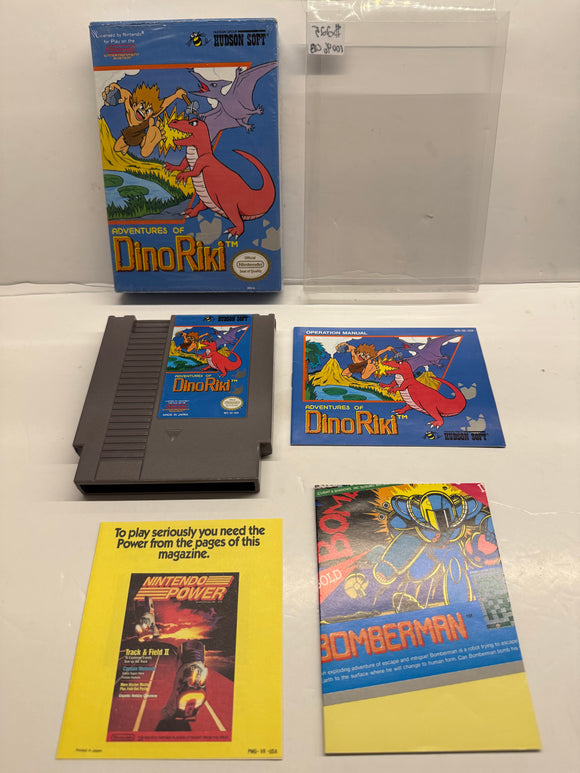 Adventures of Dino Riki Nintendo NES 1989 100% Complete in Box CIB!