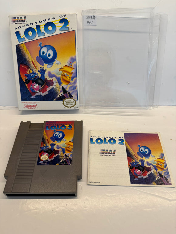 Adventures of Lolo 2 Nintendo NES 1990 Complete in Box CIB!
