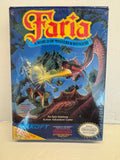 Faria A World of Mystery & Danger! 1989 Nintendo NES Complete In Box CIB