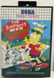 Sega Mastered System The Simpsons Bart vs The Space Mutants CIB + Poster MINT!