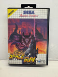 Space Gun Sega Master System CIB + Rare Poster Complete In Box!