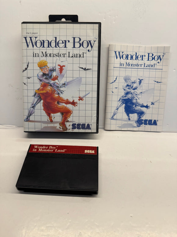 Sega Master System Wonder Boy in Monster Land CIB Complete In Box!