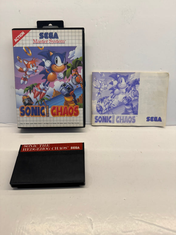 Sega Master System Sonic the Hedgehog Chaos CIB Complete In Box!