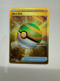Pokemon TCG 2023 Nest Ball Trainer 255/198 S&V Gold Hyper Rare