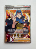 Pokemon TCG Karen's Conviction 193/198 Full Art Chilling Reign Ultra Rare