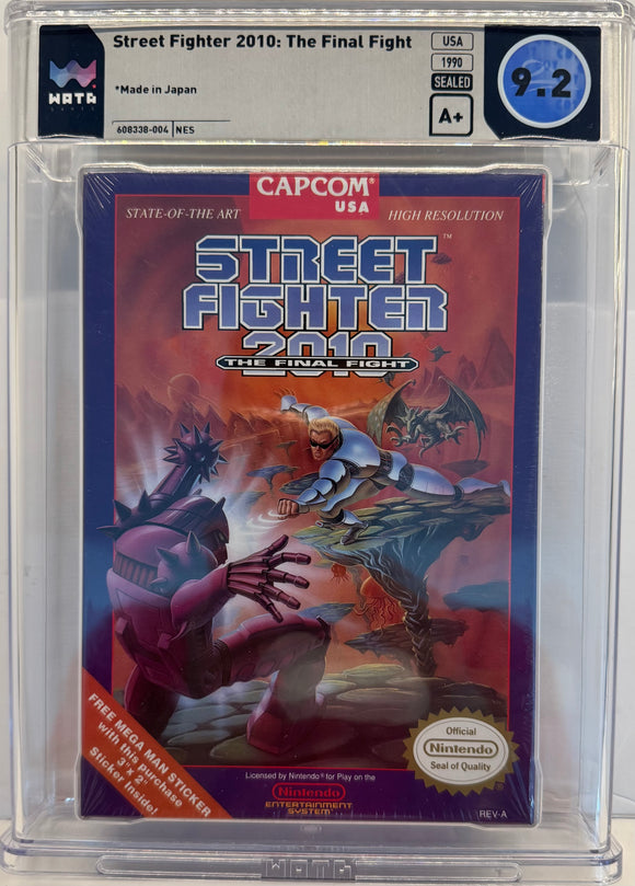 Street Fighter 2010: The Final Fight Nes Sealed WATA! Only 11 copy Sealed!