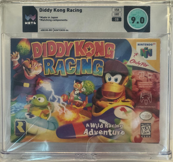 Diddy Kong Racing N64 CIB WATA 9.0 Box 9.2! 2nd HIGHEST CIB COPY!