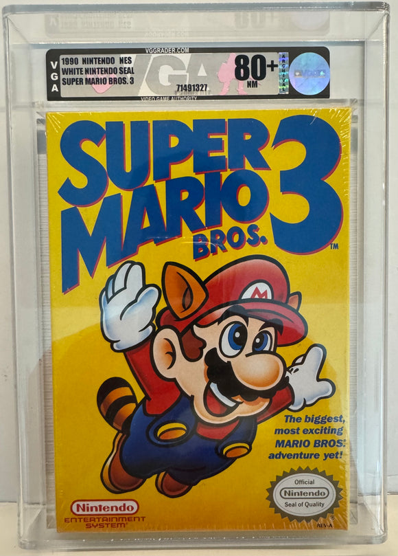Super Mario Bros. 3 Nintendo NES Sealed VGA 80+! WATA 9.4/9.6 Super Clean Copy!
