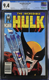 Incredible Hulk #340 CGC 9.4 RARE Mark Jewelers Insert NEWSSTAND!