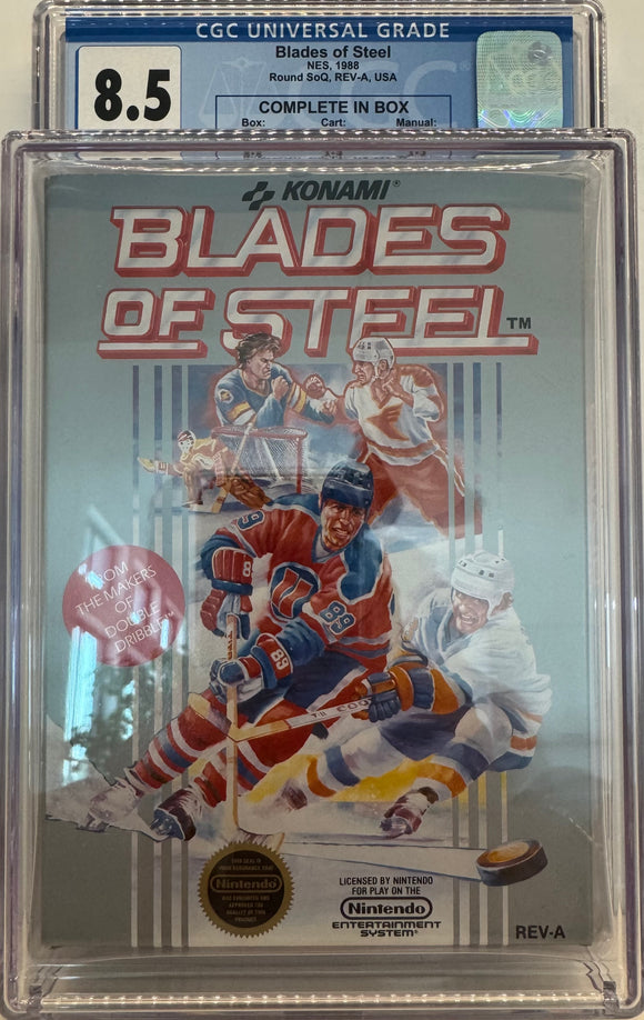 Blades of Steel Nintendo NES CGC 8.5 1988 CIB Complete In Box!