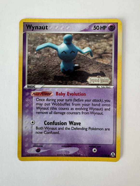 Pokemon TCG Wynaut 71/92 EX Legend Maker Holo Rare – Ultimate Key Issue  Comics