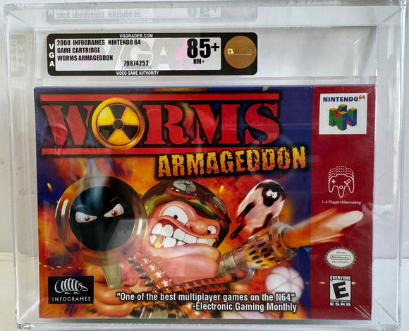 Worms Armageddon N64 SEALED VGA 85+ GOLD STICKER VGA