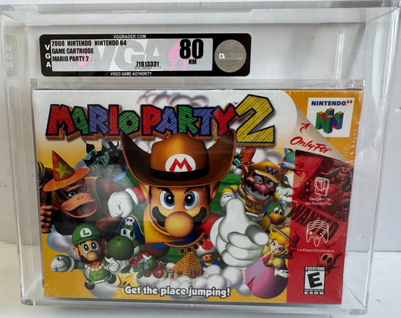 Mario Party 2 N64 SEALED VGA 80