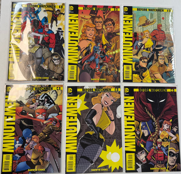 Before Watchmen Minutemen #1-6 DC 2012 (NM+) 1:25 Variant Set