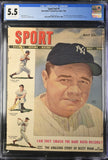 Sport #v4 #5 CGC 5.5 (1948) Babe Ruth Cover! MacFadden Publications