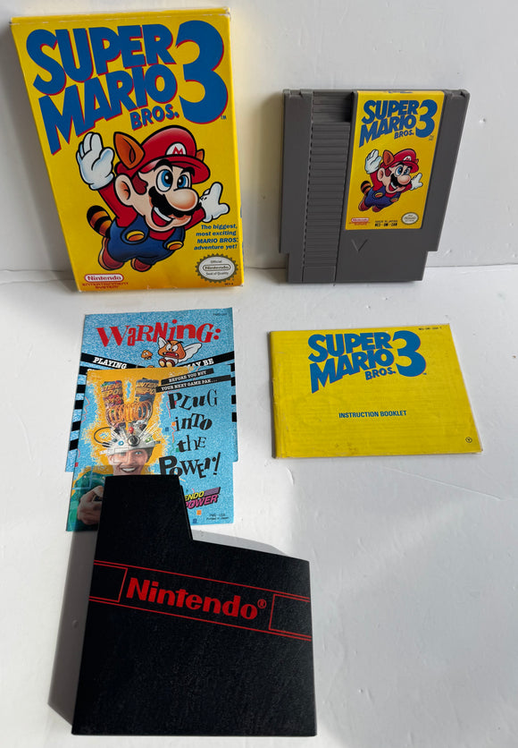 Super Mario Bros. 3 Nintendo NES 1990 Oval Soq CIB Complete in Box!