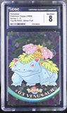 Pokémon Topps English Venusaur #3 Series 1 4th Print Silver Foil CGC 8 NM