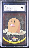Pokémon Topps Diglett #50 Series 1 4th Print Silver Foil CGC 9 MINT