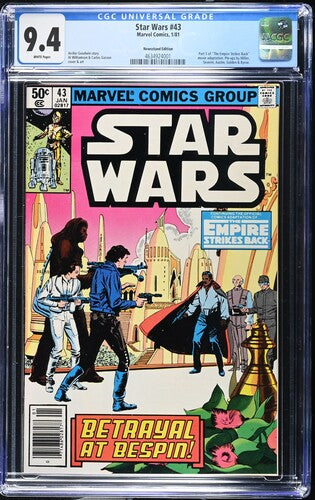 Star Wars #43 CGC 9.4 (1981) 1st Lando Calrissian! NEWSSTAND!