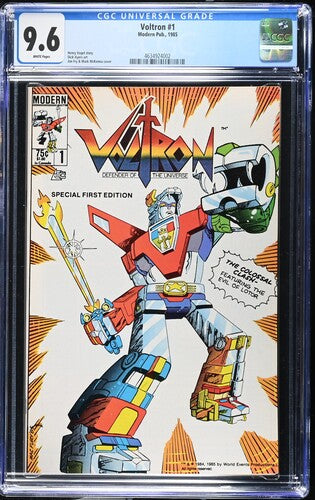Voltron #1 CGC 9.6 (1985) 1st Appearance in Comics!