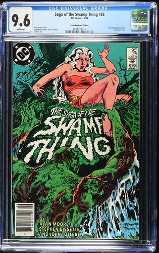 Swamp Thing #25 CGC 9.6 (1984) Canadian Price Variant!
