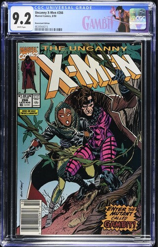Uncanny X-Men #266 CGC 9.2 (1990) 1st Full Gambit! NEWSSTAND!