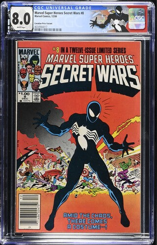 Marvel Super Heroes Secret Wars #8 CGC 8.0 (1984) Canadian Price Variant
