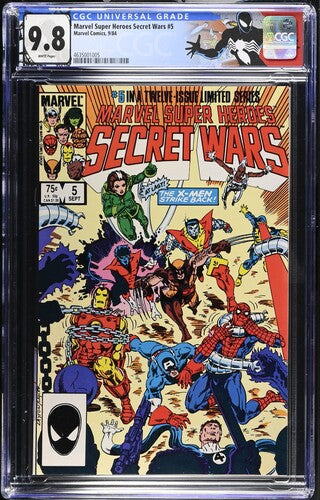 Marvel Super Heroes Secret Wars #5 CGC 9.8 (1984) X-Men Appearance