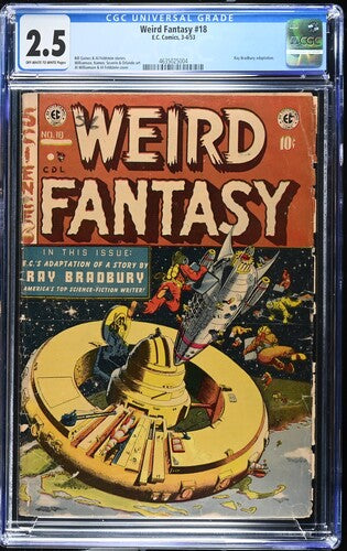 Weird Fantasy #18 CGC 2.5 (1953) E.C. Ray Bradbury Sci-Fi Adaptation