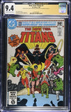 New Teen Titans #1 CGC 9.4 JSA Signed George Perez & Marv Wolfman!