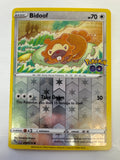 Pokémon TCG Bidoof 059/078 Pokemon Go Reverse Holo Ditto Unpeeled