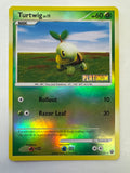 Pokémon TCG Turtwig Lv. 11 77/100 Platinum Reverse Holo Promo Stamped