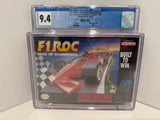 F1 ROC: Race of Champions SNES 1992 Made in Japan CGC 9.4 A+ SEALED!