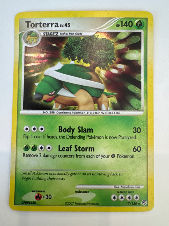 Pokemon Diamond & Pearl Rare Torterra #17