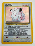 Pokemon TCG Clefairy 5/102 Base Set Unlimited Holo Rare