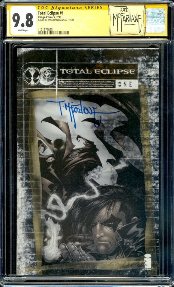 Total Eclipse #1 CGC SS 9.8 (1998) Signed by Todd McFarlane!
