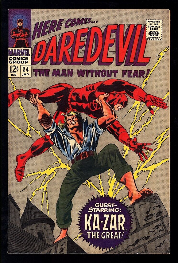Daredevil #24 Marvel Comics 1967 (NM) Kazaar, Plunderer & Zabu App.