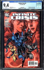 Infinite Crisis #5 CGC 9.4 (2006) 1st App of 3rd Blue Beetle Jaime Reyes!