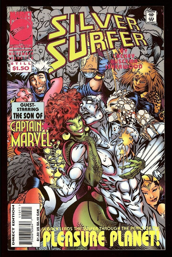 Silver Surfer #110 Marvel 1995 (NM-) Low Print Run! Pleasure Planet!
